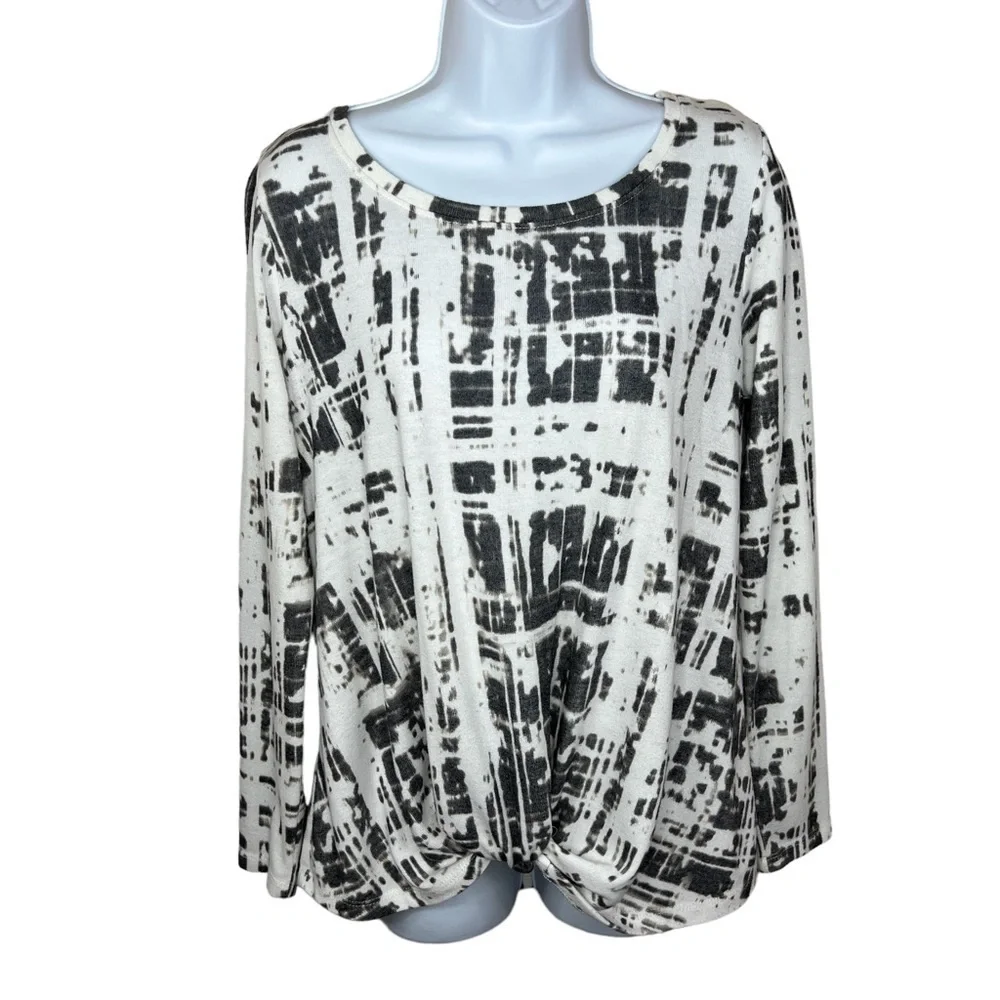 Medium Rose And Olive Beige Grey Tie Dye Pullover Casual Boho